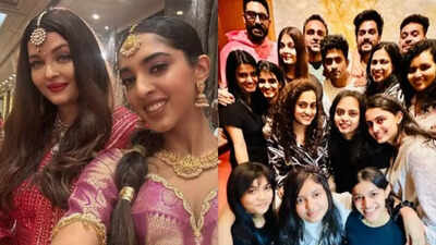 Aishwarya Rai Bachchan looks stunning as she attends cousin’s wedding with Abhishek Bachchan and daughter Aaradhya – See PICS