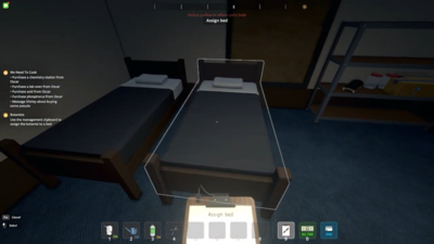 How to assign beds to workers in Schedule 1