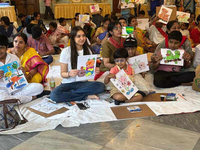 Art, expression and joy: A heartwarming day for differently-abled children