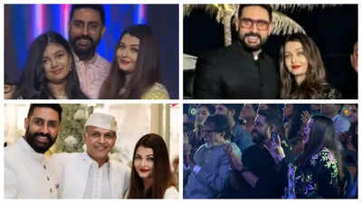 5 times Aishwarya Rai and Abhishek Bachchan CRUSHED divorce rumours with their loved-up appearances