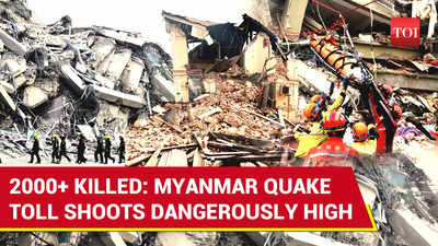 MYANMAR Earthquake: 2000+ Killed; Civilians Live On Streets In Fear Of AFTERSHOCKS | Watch