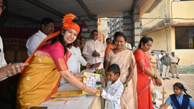 KDMC initiatives boost enrollment in municipal schools, 403 children took admission on Gudi Padwa