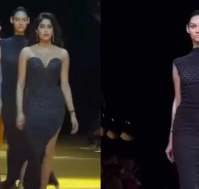Janhvi Kapoor's ramp walk faces backlash as model walking behind her steals the show