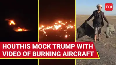 Chilling Houthi Video Shows Moment 16th U.S. MQ-9 Reaper Was Shot Mid-Air, BURNT To Ashes | Watch