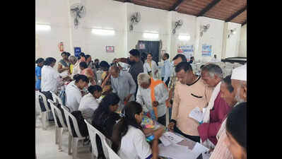 Mahavir International Service Trust’s health & welfare camp benefits 155 at Fetri