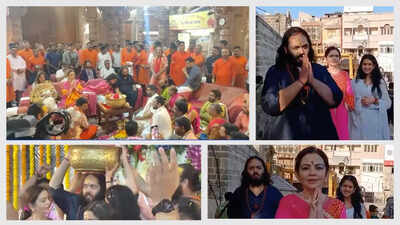 Anant Ambani completes his 180-km padayatra to Dwarka on the auspicious occasion of Ram Navami