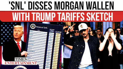 'SNL' Throws Shade At Morgan Wallen's Awkward Stage Exit During Trump Tariffs Sketch | WATCH
