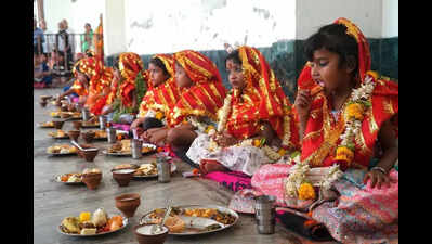Chaitra Navratri ends with Kanya Pujan and Ram Navami