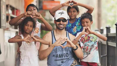 Gurmeet Choudhary spends playful time with kids on the street; writes ‘Their innocent smiles reminded me how beautiful life is…’