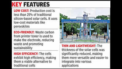 SVNIT professor gets patent for low-cost solar cell