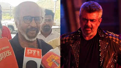 Rajinikanth extends his wishes for Ajith's 'Good Bad Ugly' as he leaves the city for the 'Jailer 2' shoot