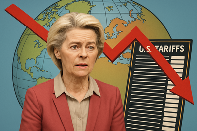 How did EU chief Ursula von der Leyen react to Trump's tariff pause plan ?