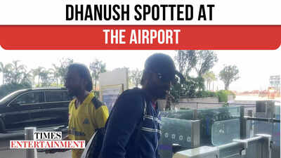 Actor Dhanush's Stylish Airport Look Wins Praise | Celebrity Travel 2025