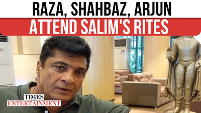 Raza, Shahbaz, Arjun Attend Salim's Rites