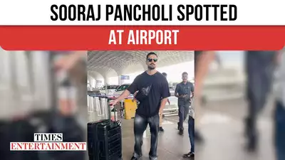 Sooraj Pancholi Spotted At Airport.