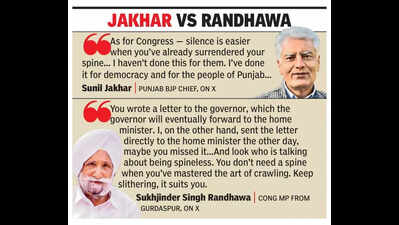 Punjab BJP chief Sunil Jakhar accuses CM Bhagwant Mann of misusing intelligence for political espionage, urges governor Gulab Chand Kataria to order probe