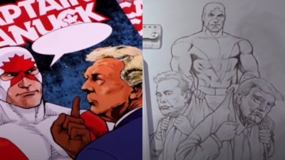 Canadian comic depicts Donald Trump as supervillain, Elon Musk as his loyal sidekick