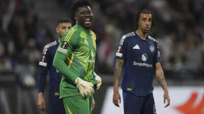 Andre Onana's errors cost Manchester United in Europa League quarter-final ggainst Lyon