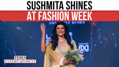 Sushmita Shines at Fashion Week