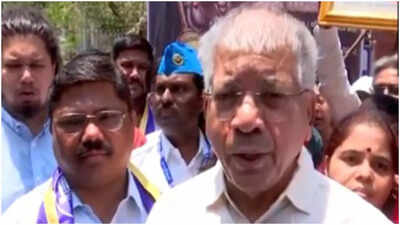 VBA Chief Prakash Ambedkar leads protest against Censor Board asking for cuts in 'Phule' movie