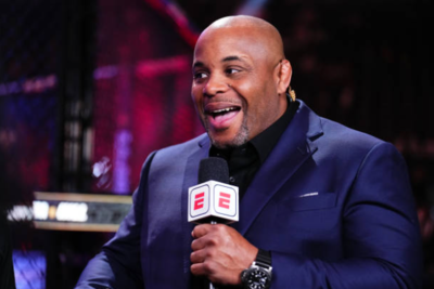 WWE’s Julius Creed slams Dan Hellie through a table at UFC 314 weigh-in with Daniel Cormier