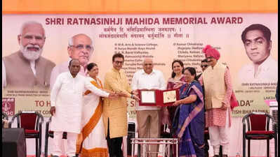 Tribal scholars honoured with Ratnasinhji Mahida Awards