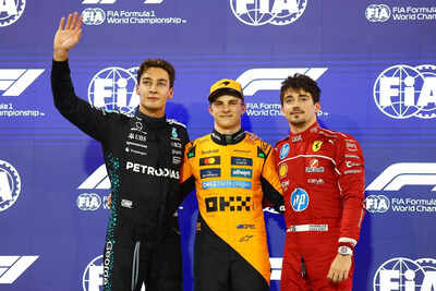 Bahrain Grand Prix 2025 Qualifying results: Oscar Piastri takes pole position, George Russell secures second, Charles Leclerc lines up third