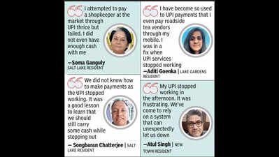 Cashless Kol trips on UPI payment as glitch hits apps