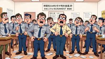 Zips, hooks of male candidates?trousers removed at Prison Guard Recruitment Exam