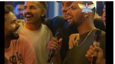 Watch: Nicholas Pooran sings Bollywood song in Hindi alongside LSG squad
