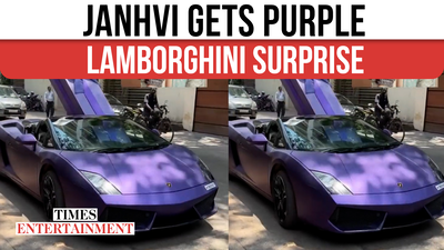 Janhvi Gets Purple Lamborghini Surprise