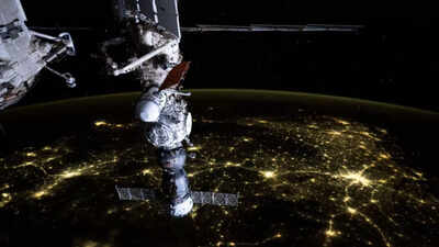 A glowing India lights up the darkness in stunning ISS space photos from NASA