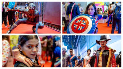 Multiverse of cosplayers in the city