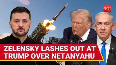 Zelensky Accuses Trump Of Abandoning Ukraine While Arming Israel With U.S. Patriots | Watch