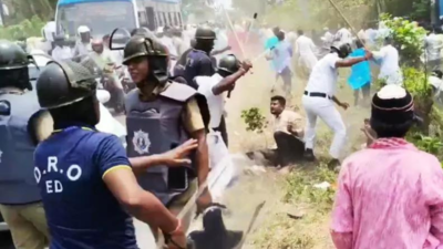 West Bengal Waqf protests: 16 cops injured in Bhangar violence; Basanti Highway blocked for hours