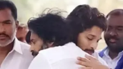 Allu Arjun visits Pawan Kalyan's house to check on son Mark after fire accident