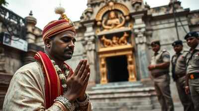 Dalit groom prays at Madhya Pradesh temple near Ambedkar's birthplace amid police presence after dispute between 2 groups