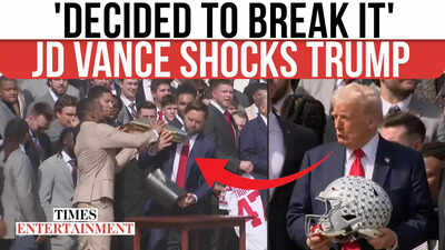 Trump Stunned As Trophy Tumbles: JD Vance’s Fumble Steals The Show During Ohio State Celebration