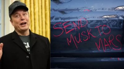 Elon Musk reacts to protest sign amid global backlash over Trump ties
