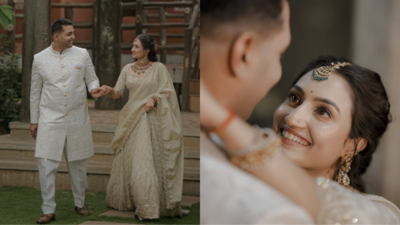 "Scripts met skies": Kannada actress Vaisshnavi Gowda gets engaged to IAF officer Anukool Mishra in a fairytale ceremony