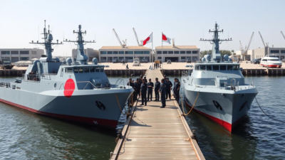 Japanese warships will be first to visit Cambodian port where China funded upgrades