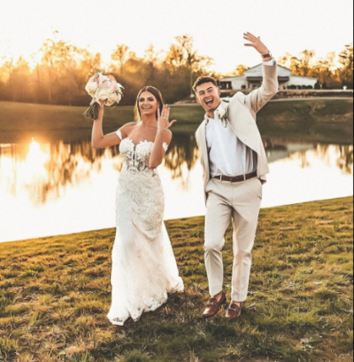 Ladd McConkey’s wedding to Sydney Horne goes viral as one picture melts hearts