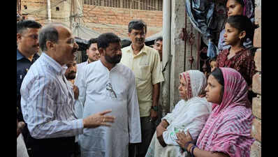 TMC, Cong & CPM netas hit ground zero, meet residents