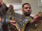 Watch | Man bathing with giant python in the bathtub goes viral; internet reacts in shock - ‘Is this bravery or sheer madness?’
