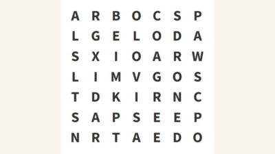 Word Quiz: Can you spot the word COBRA in under 5 seconds?