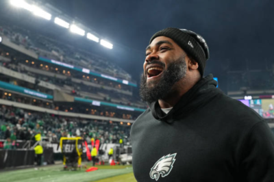 Brandon Graham shocks fans by bartending at the launch of his new boozy tea brand, Crooked Tea