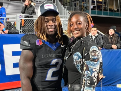 Ashton Jeanty’s girlfriend hypes him up as he stars in a new advertisement for a real estate company