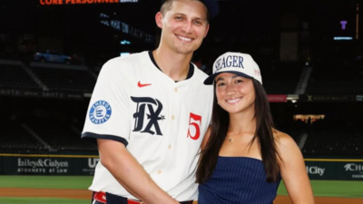 Rangers’ Corey Seager’s wife Madisyn shares an adorable selfie while soaking in the sun