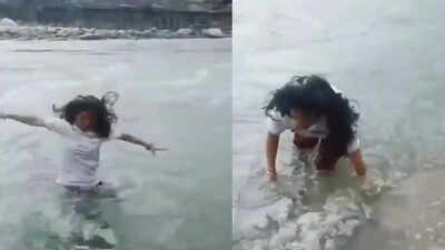 Woman swept away while filming reel in Uttarkashi, daughter’s cry for ‘mummy’ echoes at ghat