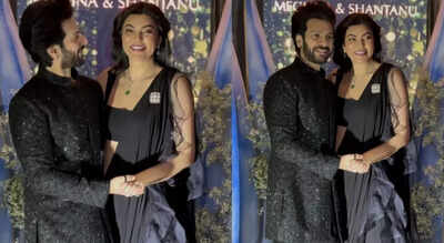 Karan Veer Mehra shares heartwarming moments with Bollywood actress Sushmita Sen; the duo twin outfits in black